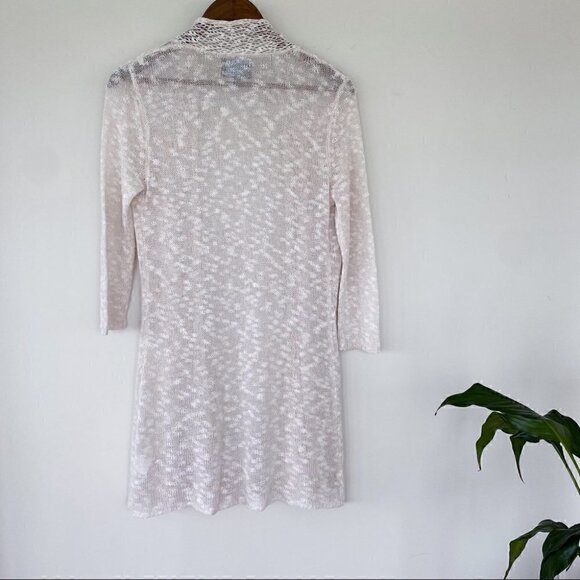 Cynthia Rowley open cardigan in a linen & cotton blend - Picture 4 of 9